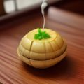 小莫骚麦品质总监陈若溪的职业形象照，实验室背景，身着白色工作服，专业严谨